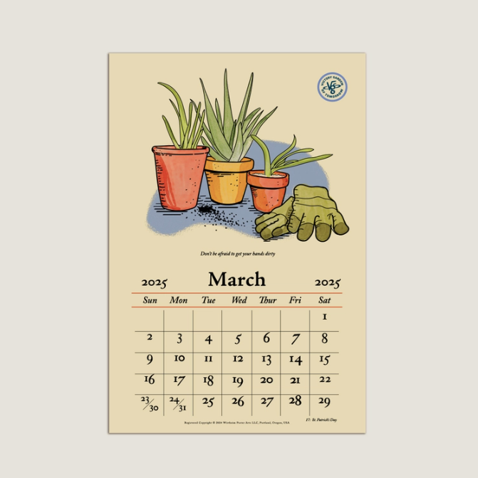 2025 Calendar -  Imagine the Victory Garden of Tomorrow