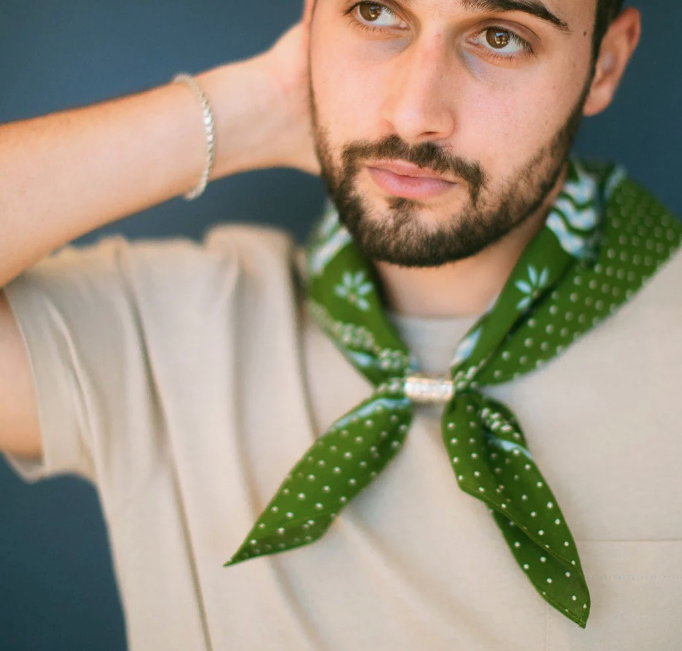 Love Knot Bandana - Olive