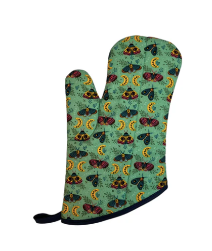 Moonlit Moths Oven Mitt