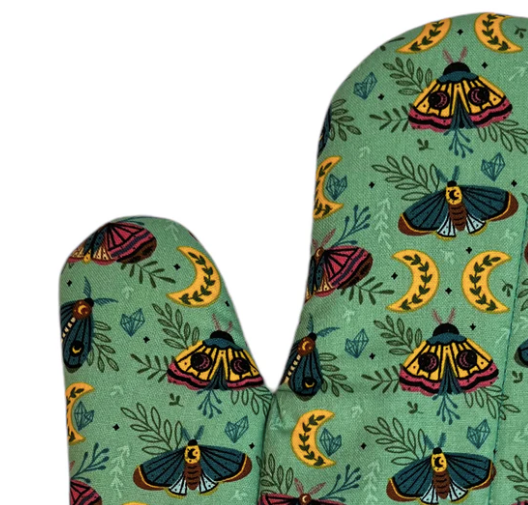 Moonlit Moths Oven Mitt