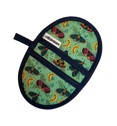 Moonlit Moths Mini Pincher Oven Mitt