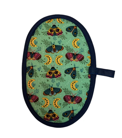 Moonlit Moths Mini Pincher Oven Mitt