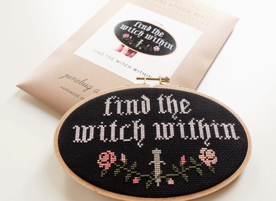 Find the Witch Within Cross Stitch Kit