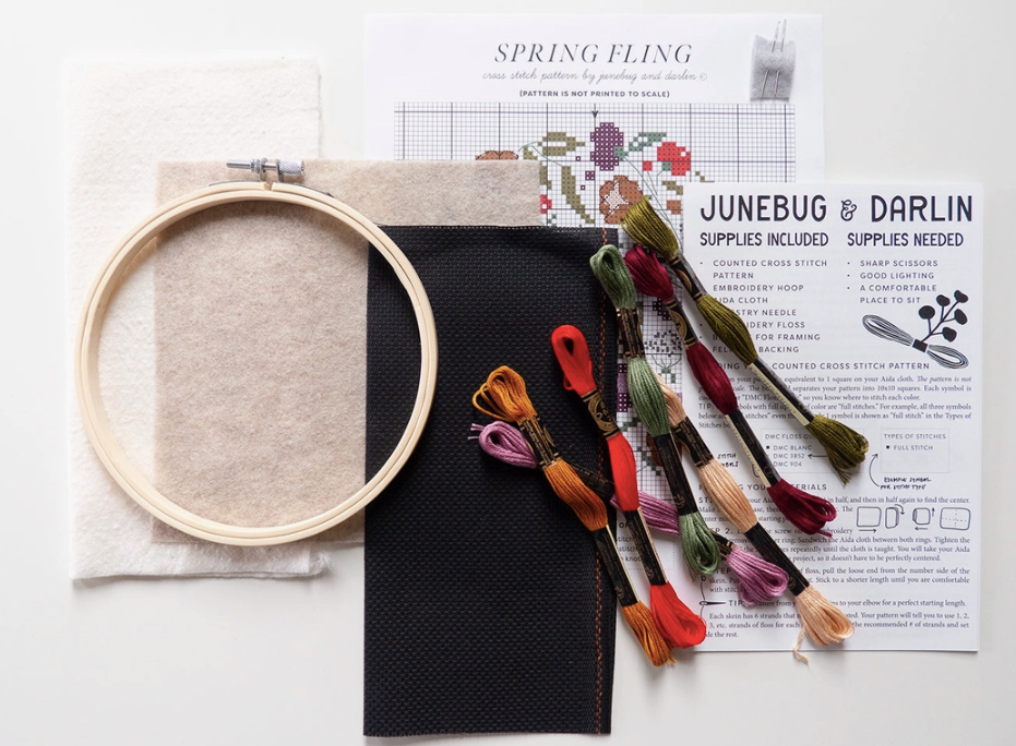 Spring Fling Cross Stitch Kit