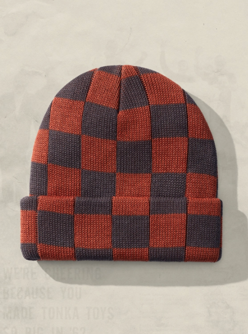 Knit Checkerboard Hat