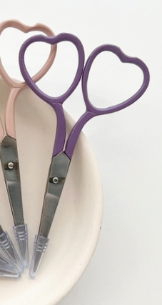 Heart Embroidery Scissors - Purple