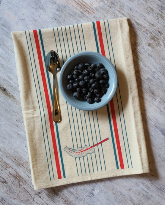 Summer Swiss Chard & Kale - Floursack Furoshiki Towel