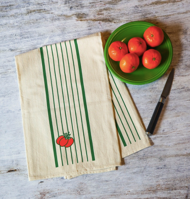 Tomato Harvest - Floursack Furoshiki Towel