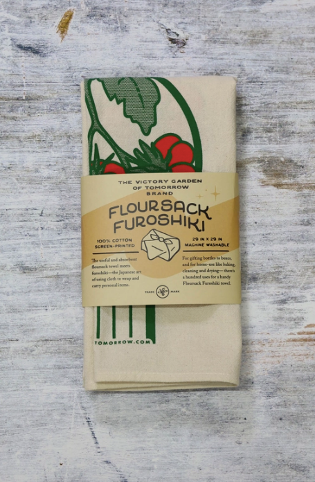 Tomato Harvest - Floursack Furoshiki Towel