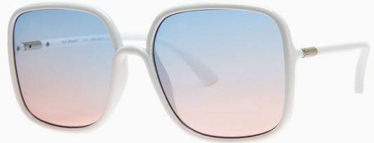 Posterity White Sunglasses