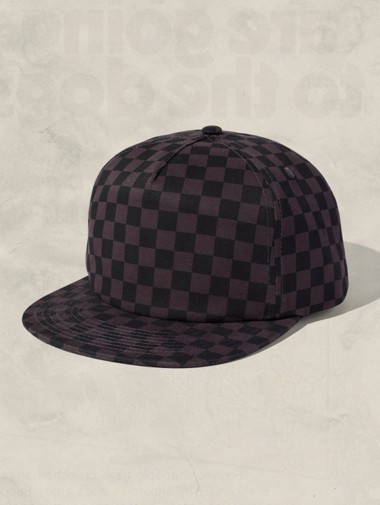 Tonal Checkerboard 5-panel Field Trip Hat (many colors)