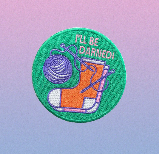I'll Be Darned Knitting Patch