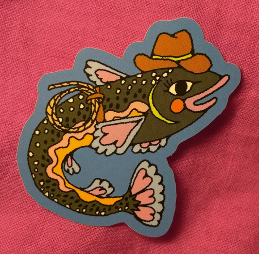 Silly Trout Sticker
