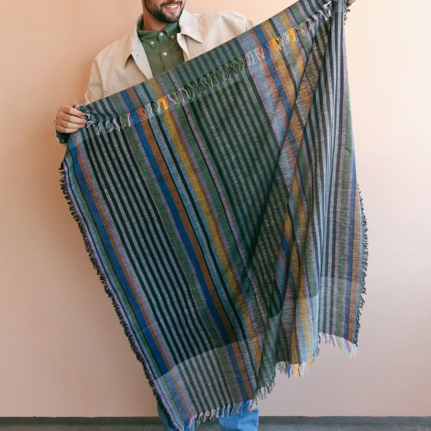 Cowboy Scarf - Olema in Night Meadow