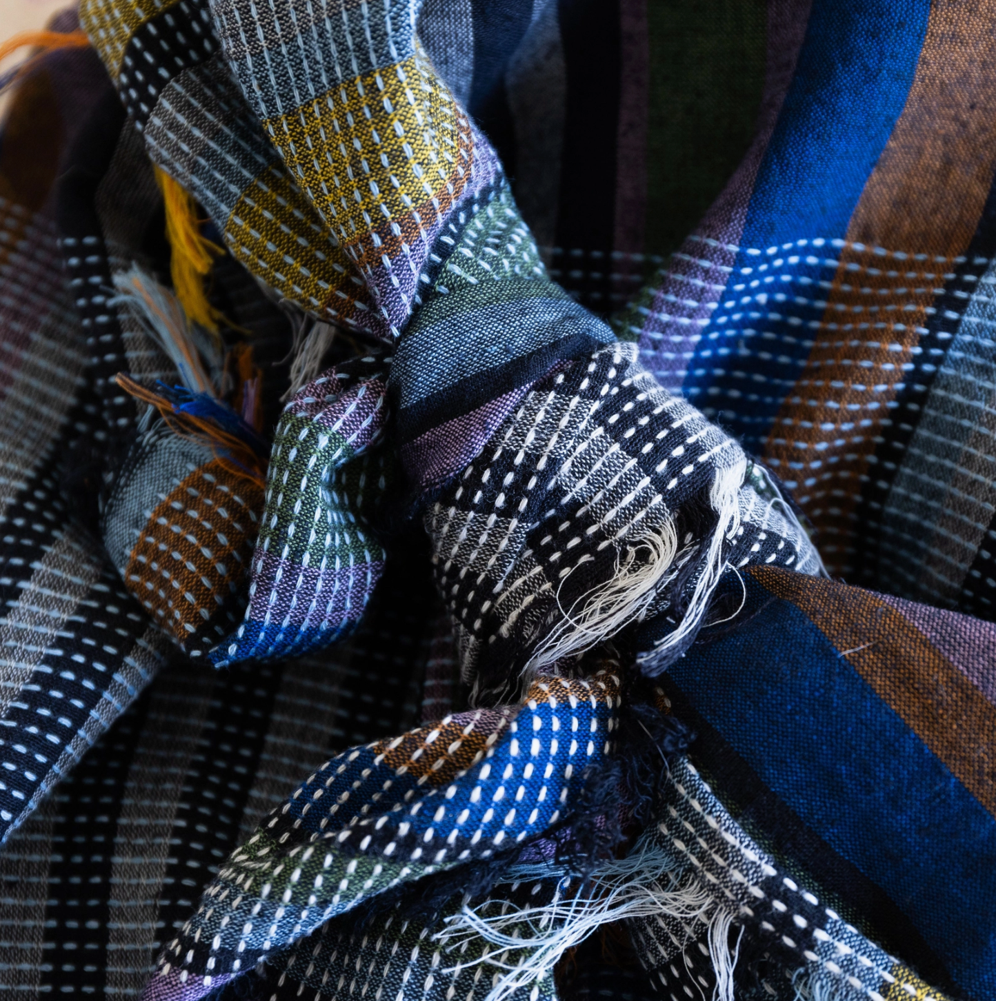 Cowboy Scarf - Olema in Night Meadow