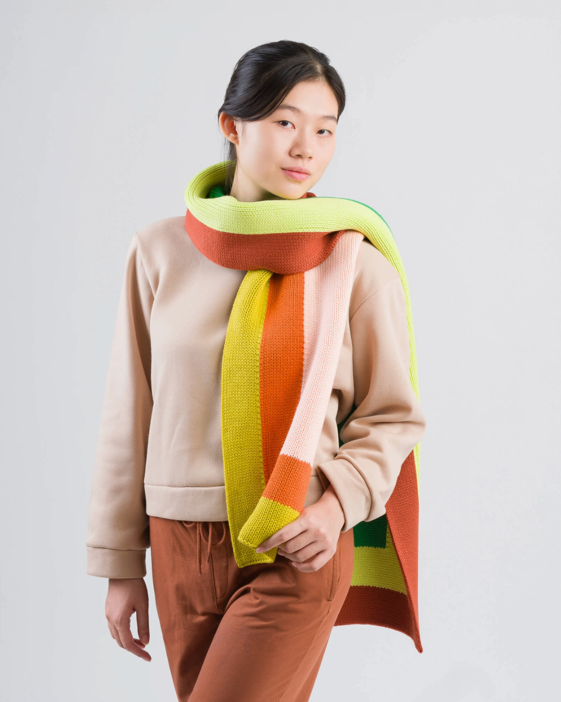 Corner Colorblock Big Scarf