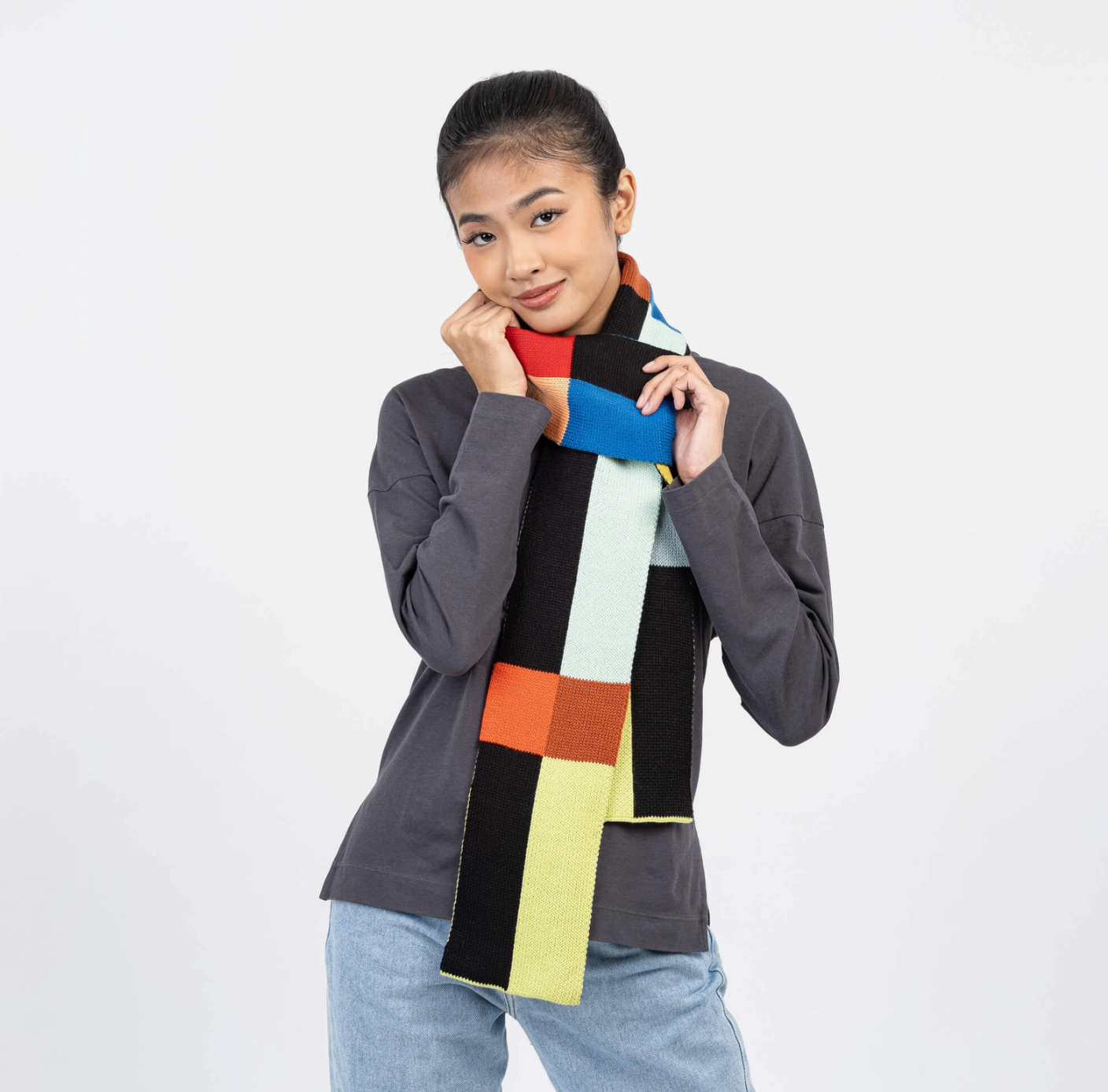 Chroma Skinny Scarf - Black
