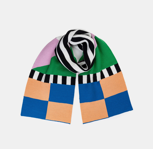 Kite Big Scarf - Peach Cobalt