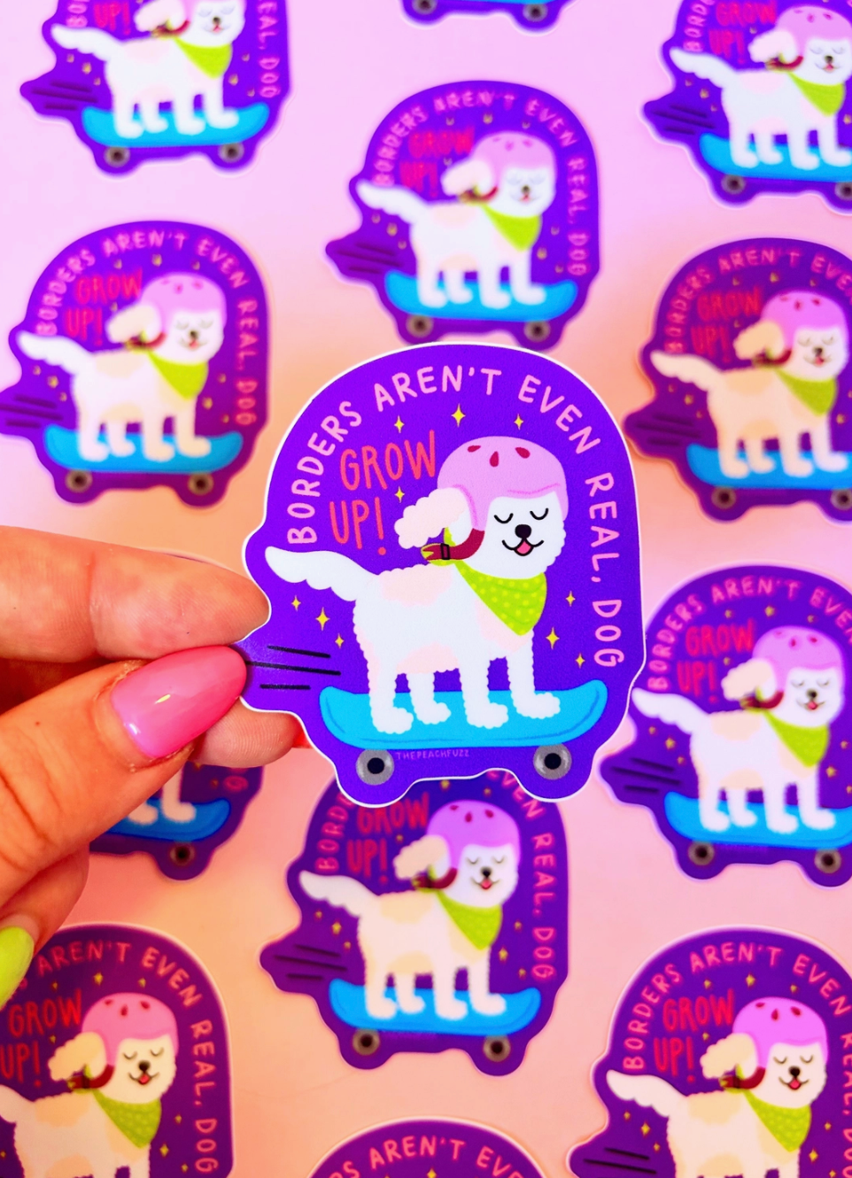 Borders Aren't Even Real Sticker