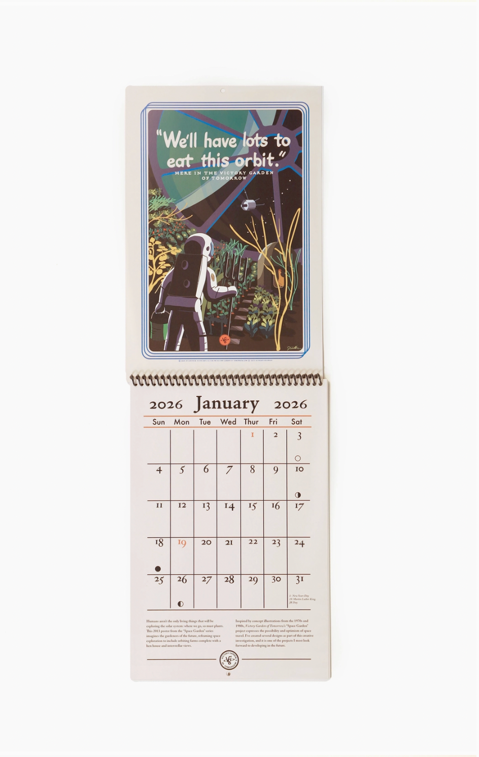 2026 Calendar by Victory Garden of Tomorrow