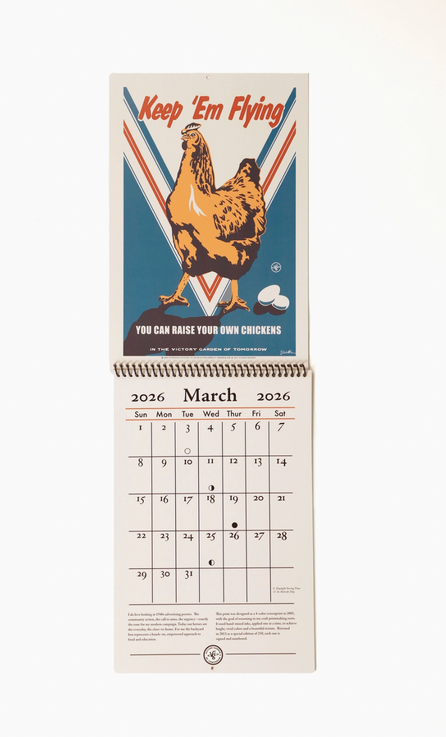 2026 Calendar by Victory Garden of Tomorrow
