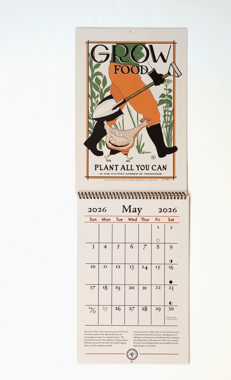 2026 Calendar by Victory Garden of Tomorrow