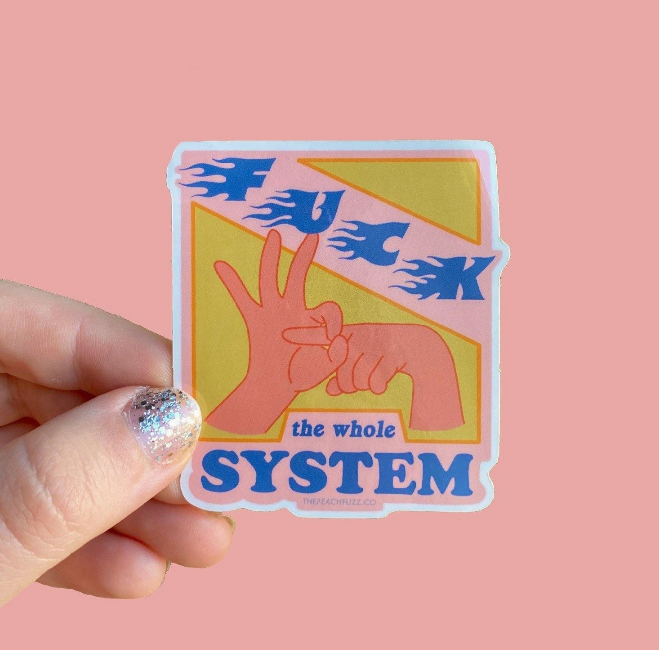 Fuck the Whole System Sticker