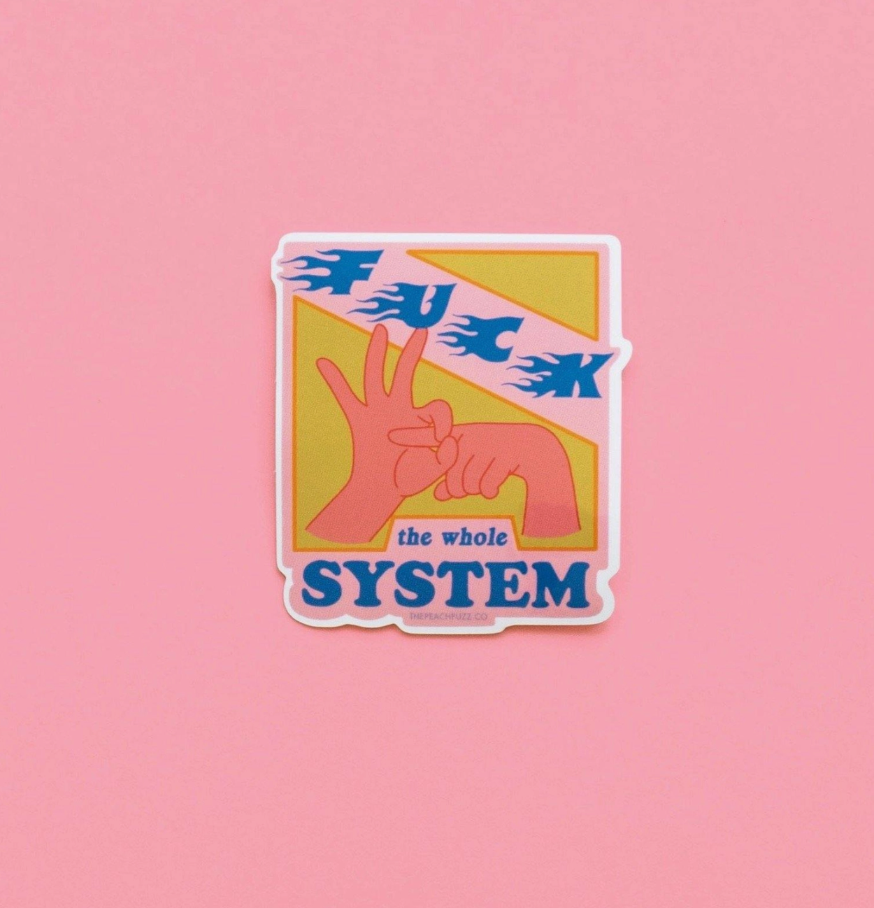 Fuck the Whole System Sticker