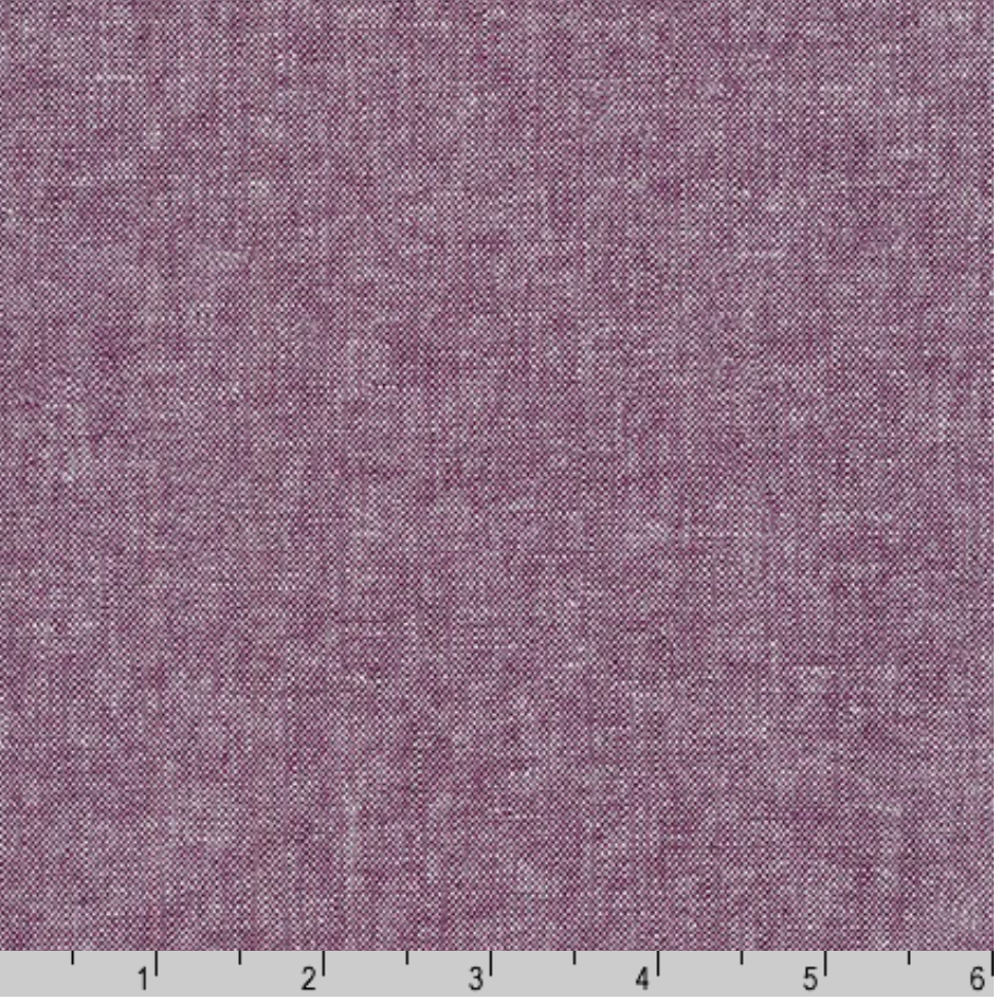 Kaufman Essex Yarn Dyed Eggplant