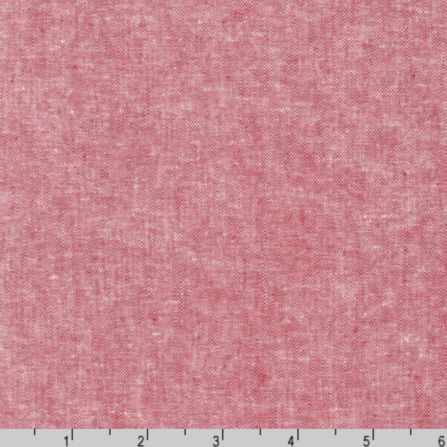 Kaufman Essex Yarn Dyed Red