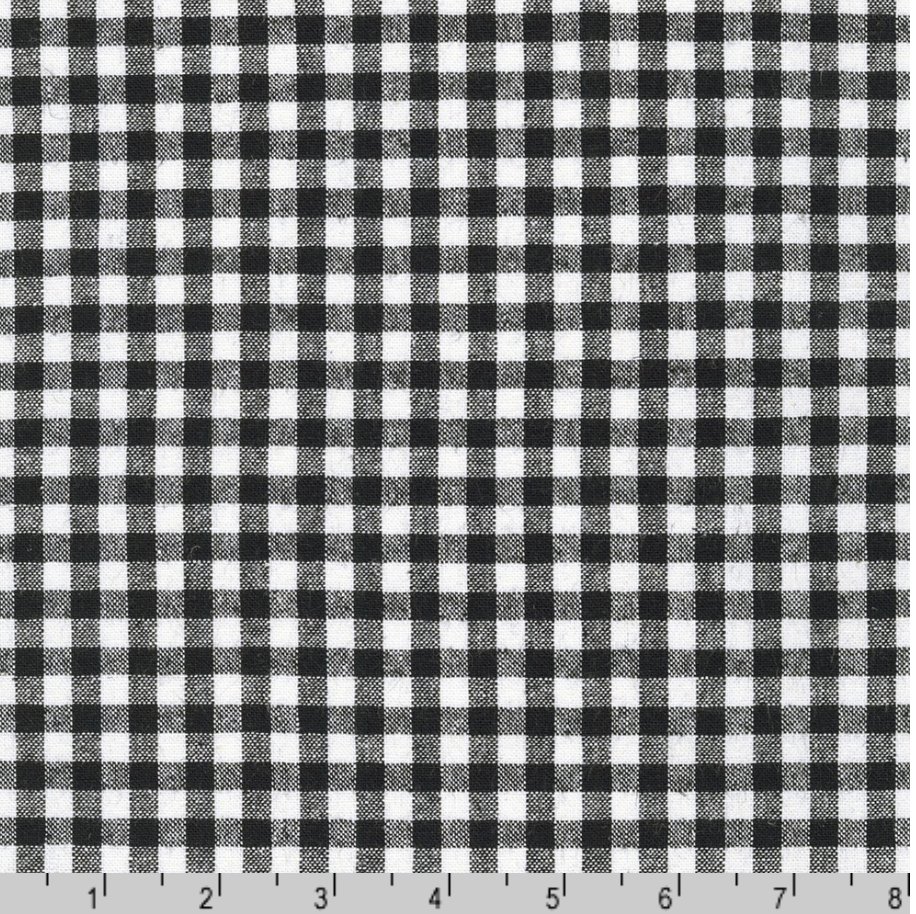 Kaufman Essex Yarn Dyed Gingham Black