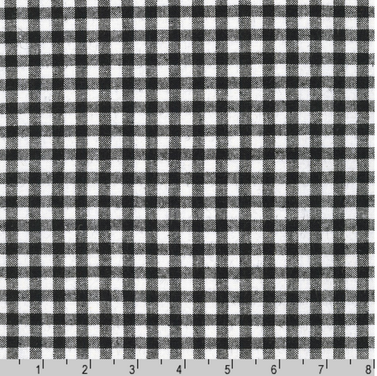 Kaufman Essex Yarn Dyed Gingham Black