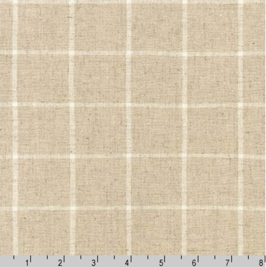 Kaufman Essex Yarn Dyed Windowpane Natural