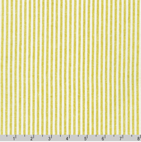 Kaufman Essex Yarn Dyed Stripe Mustard