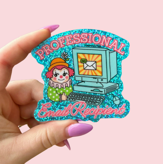 Professional Email Recipient Glitter Sticker