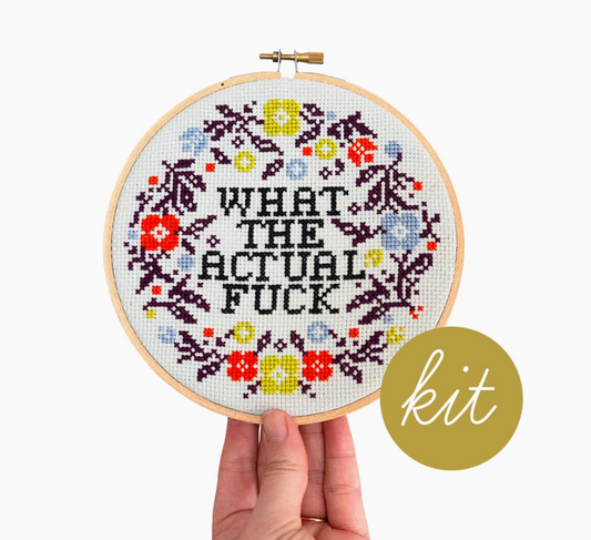 What the Actual Fuck Cross Stitch Kit