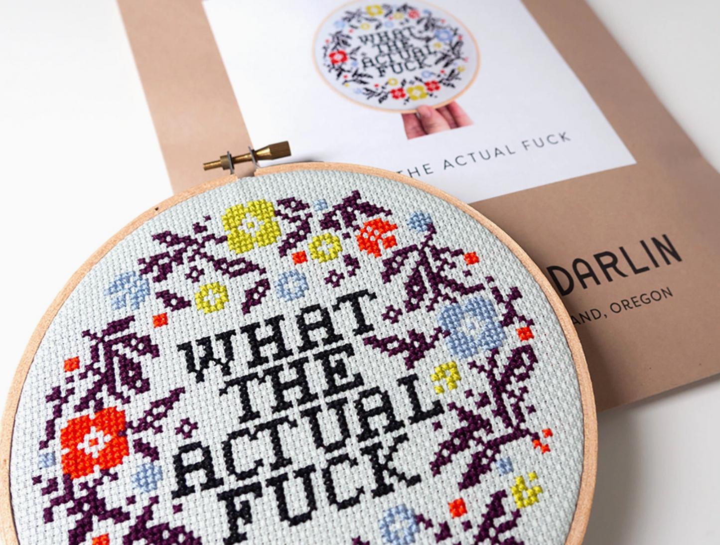 What the Actual Fuck Cross Stitch Kit