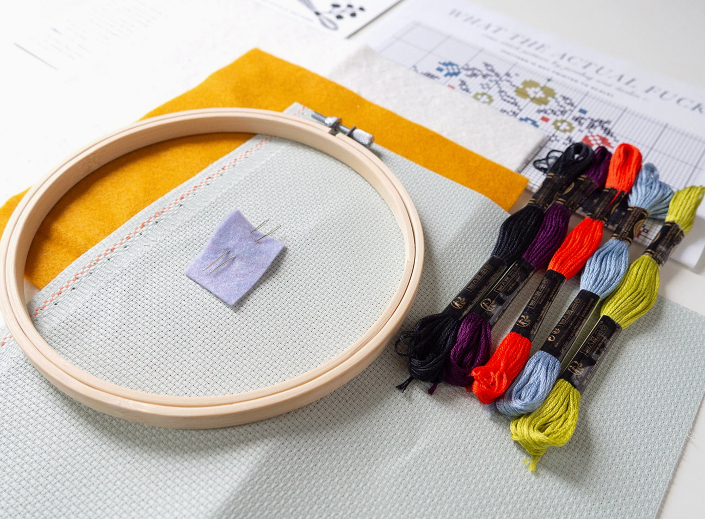 What the Actual Fuck Cross Stitch Kit