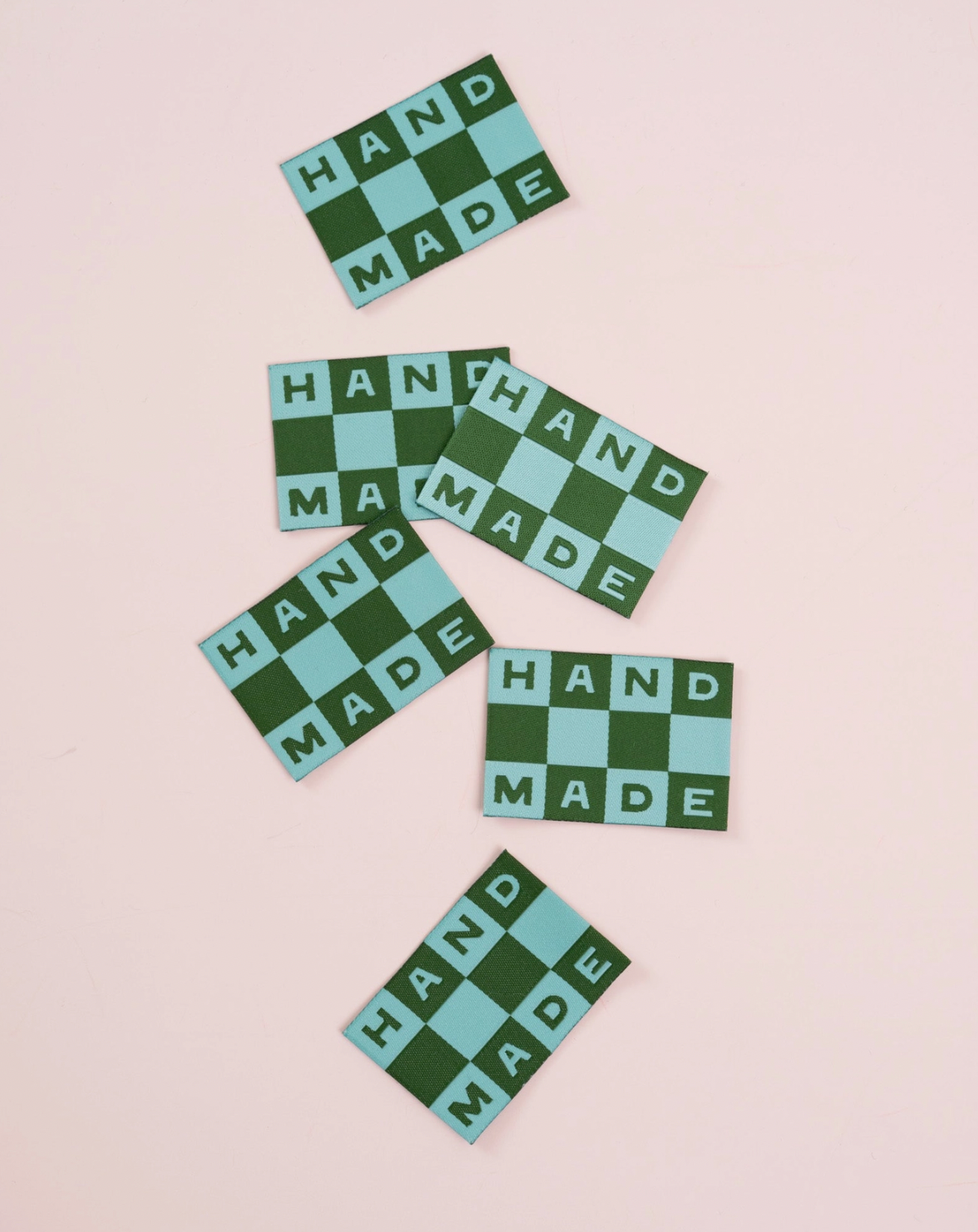 Handmade Checkerboard Large Garment Labels