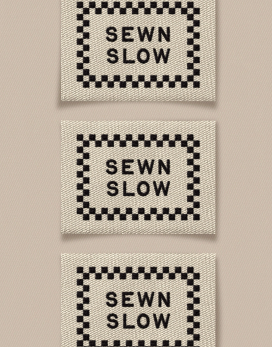 Sewn Slow Large Garment Labels
