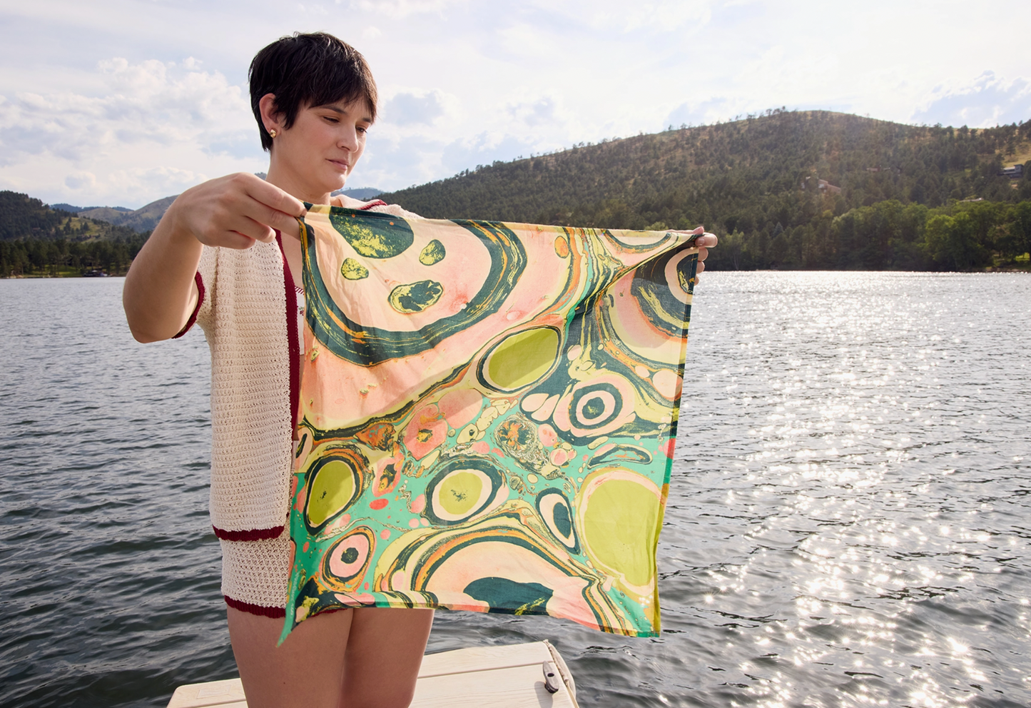 No. 140 Marble Bandana