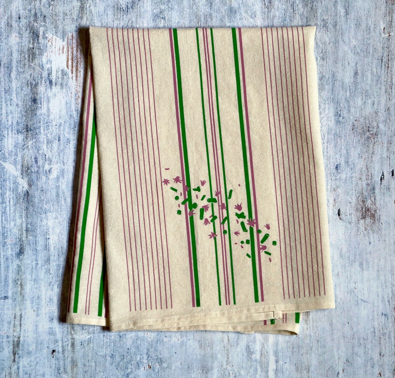 Fresh Chives - Floursack Furoshiki Towel