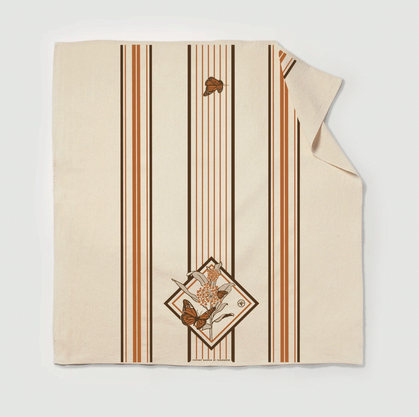 Monarch & Milkweed - Floursack Furoshiki Towel