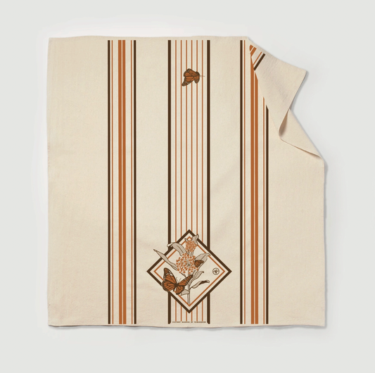 Monarch & Milkweed - Floursack Furoshiki Towel