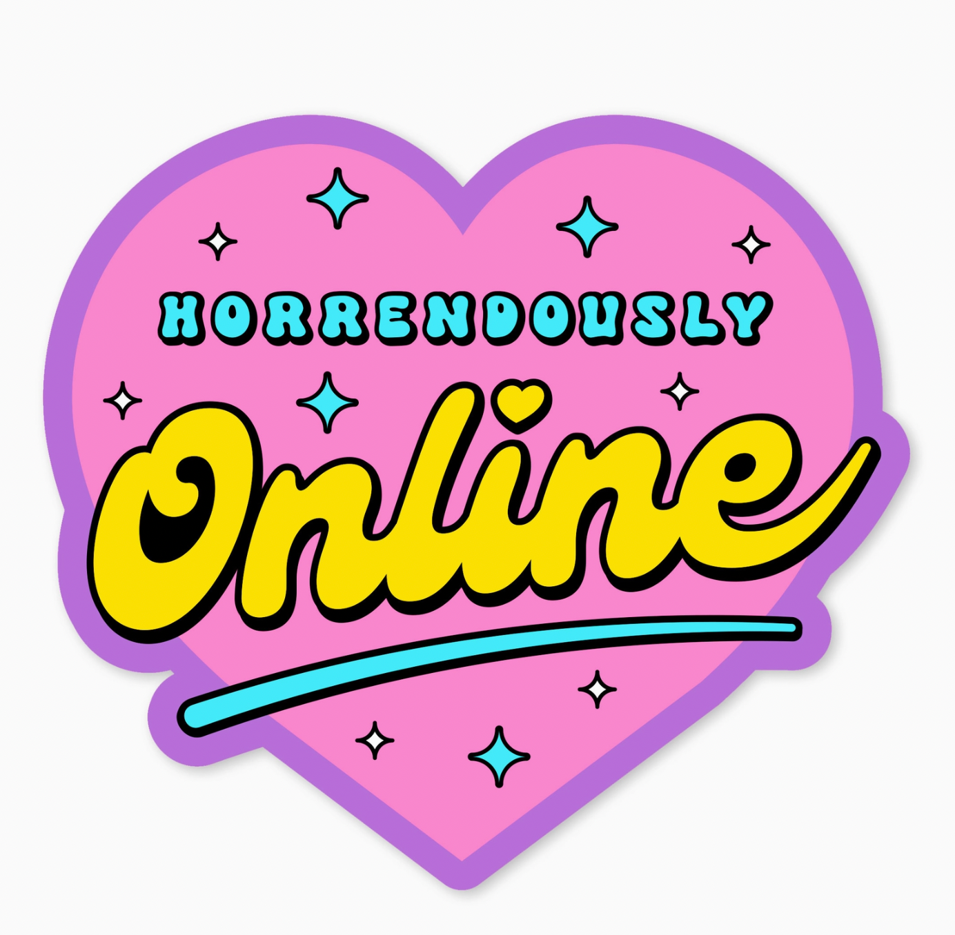 Horrendously Online Vinyl Sticker