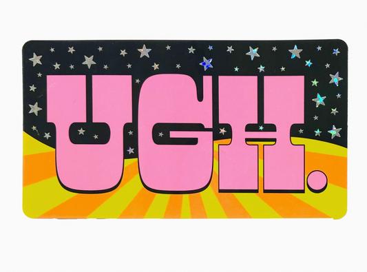 UGH Space Trippy Stars Sparkly Holographic Vinyl Sticker