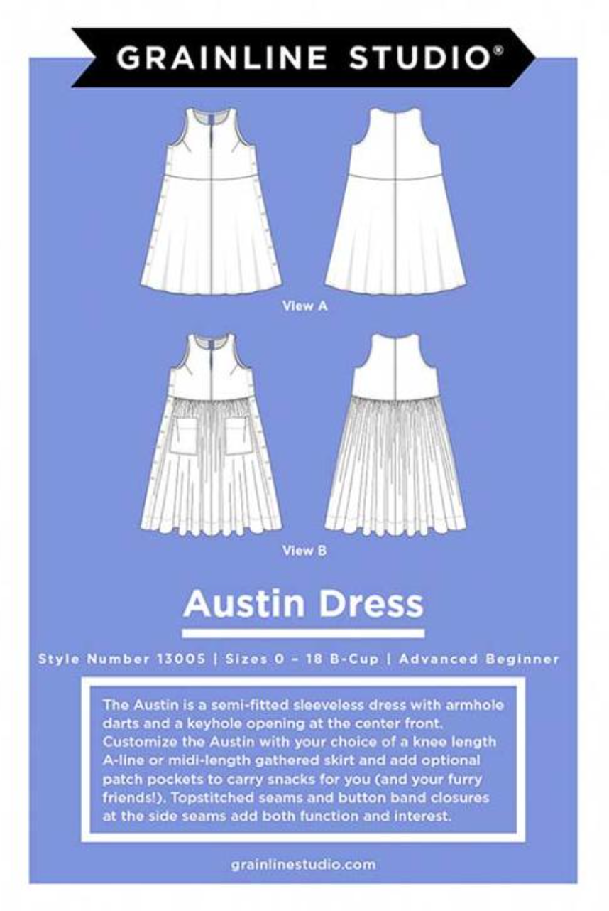 Austin Dress Pattern Sizes 0-18