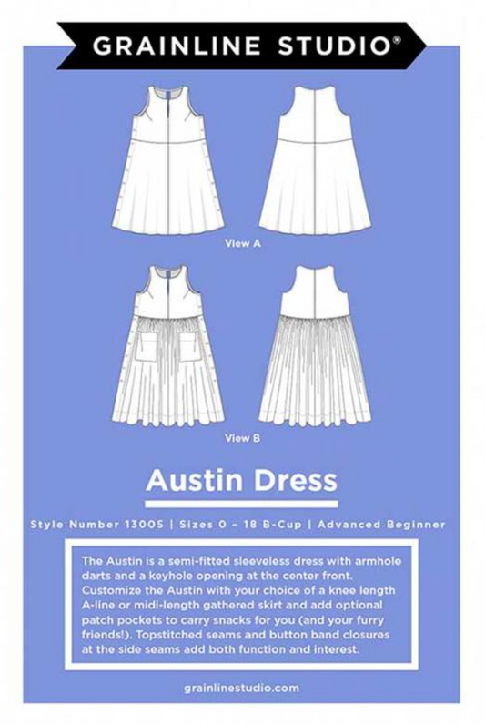 Austin Dress Pattern Sizes 0-18