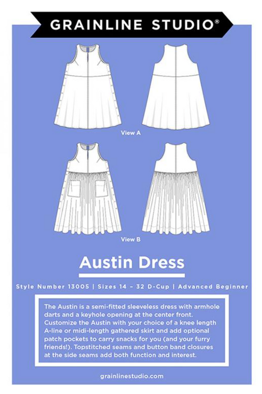Austin Dress Pattern Sizes 14-32