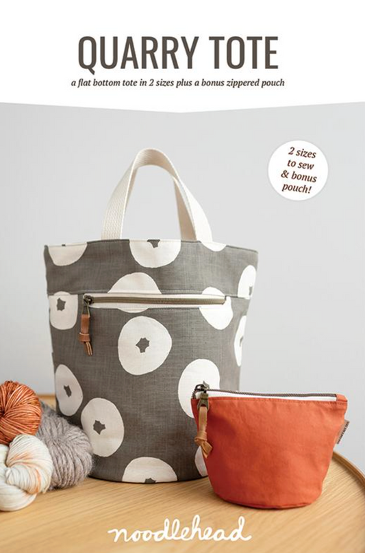 Quarry Tote Pattern (and bonus zippered pouch)